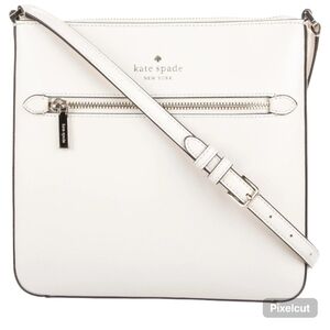 NWT Kate Spade Sadie Crossbody Bag Meringue Cream Leather Purse Current Season